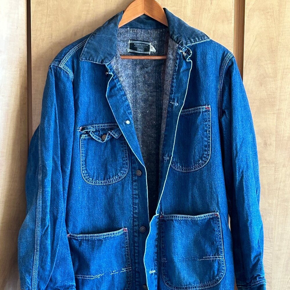 Vintage 1980’s Sears Roebucks Blanket lined Denim Jacket